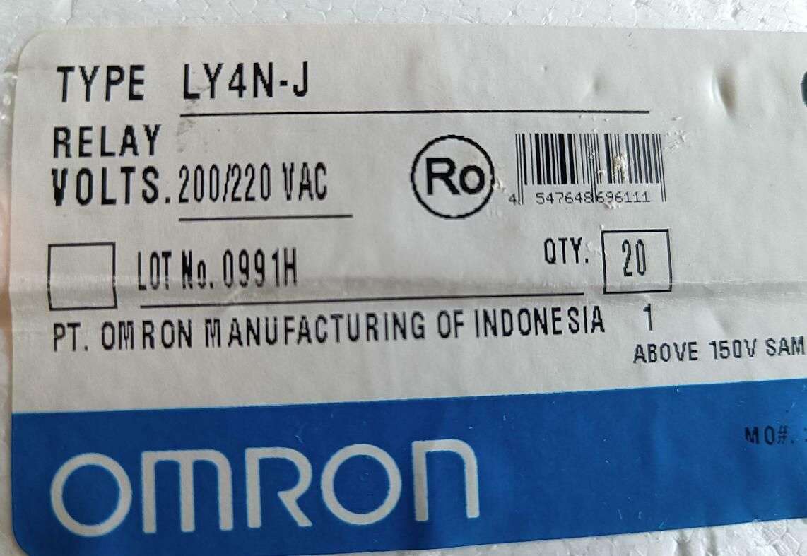 OMRON  中间继电器  LY4N-J 200/220VAC