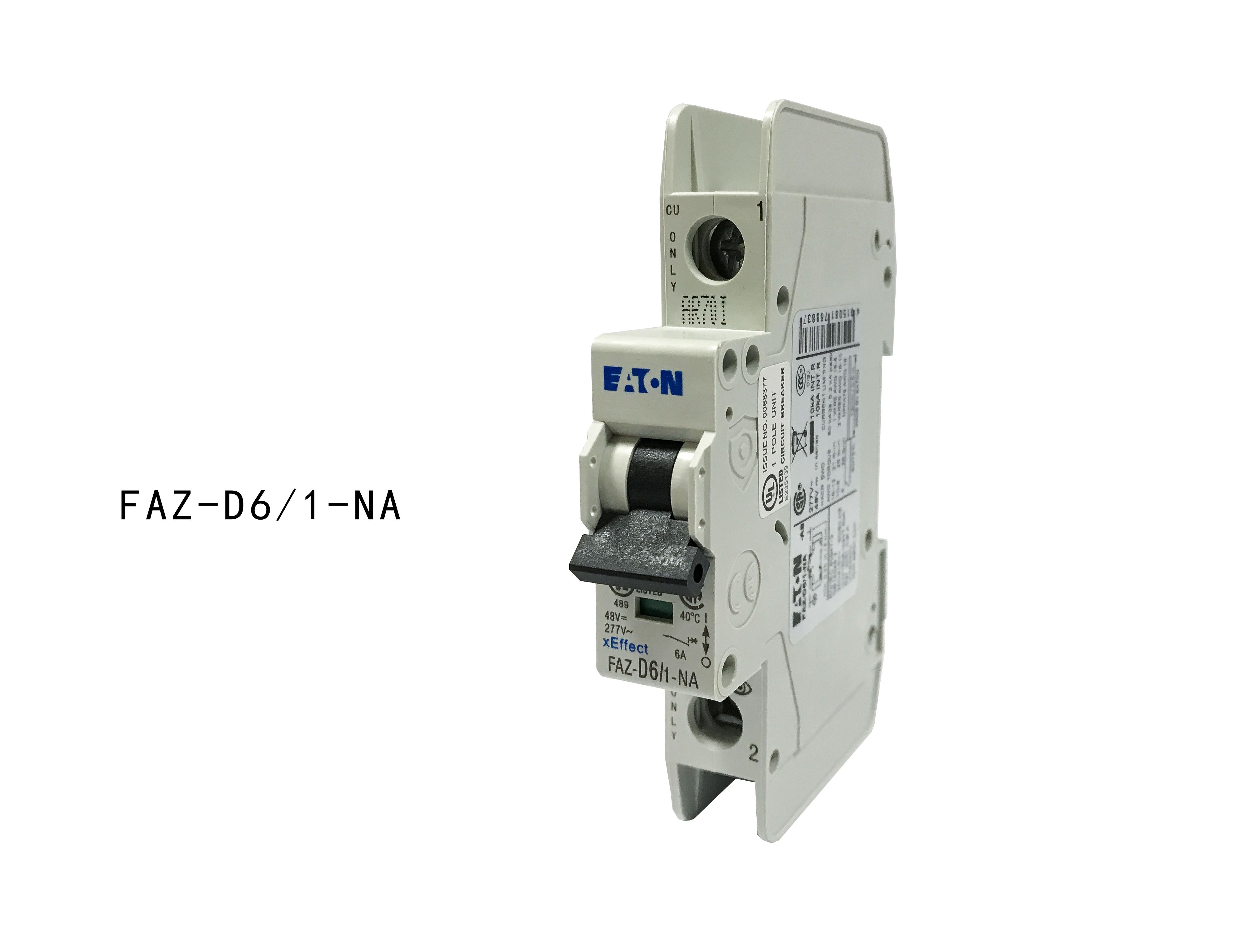 【伊顿穆勒】断路器 FAZ-D6/1-NA