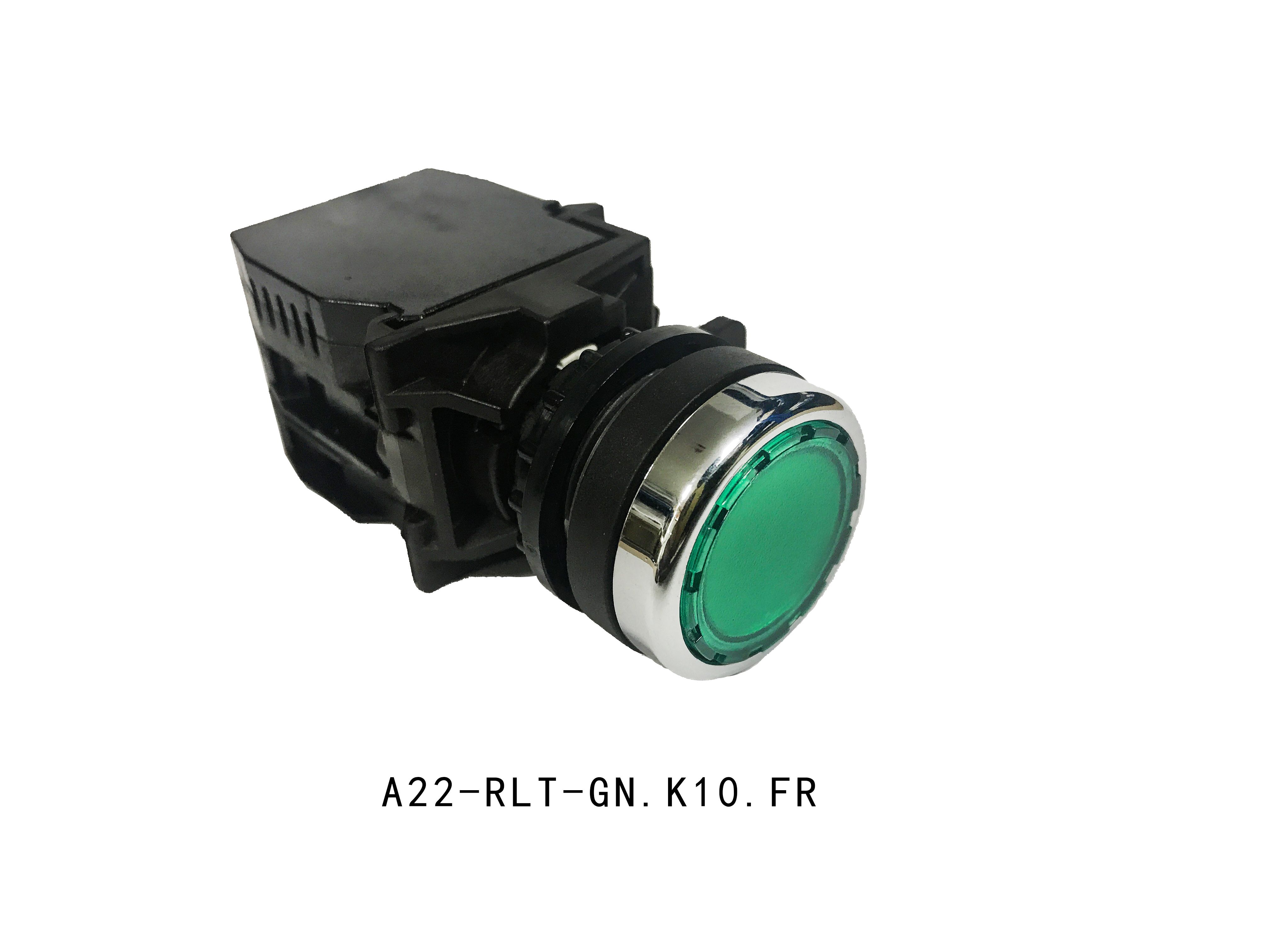 【伊顿穆勒】平头带灯按钮 A22-RLT-GN/K10/FR