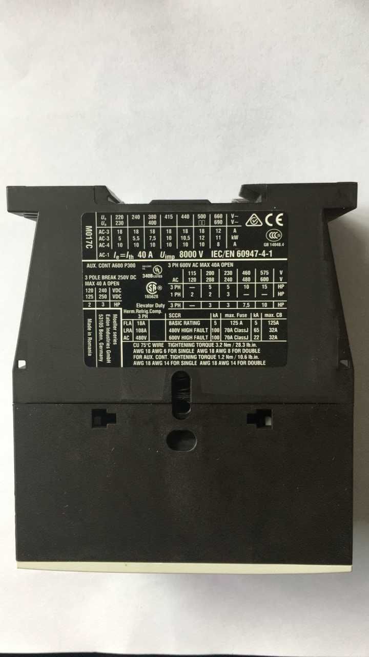 【伊顿穆勒】接触器 DILM17-10(RDC24)