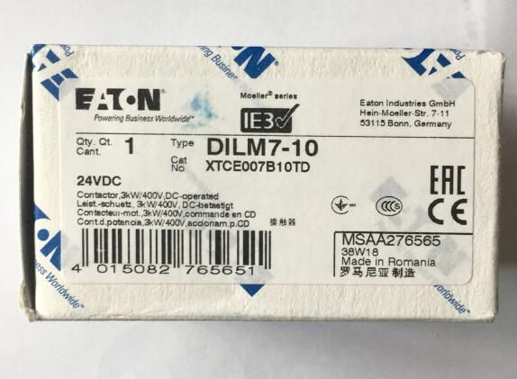 【伊顿穆勒】接触器 DILM7-10(24VDC)